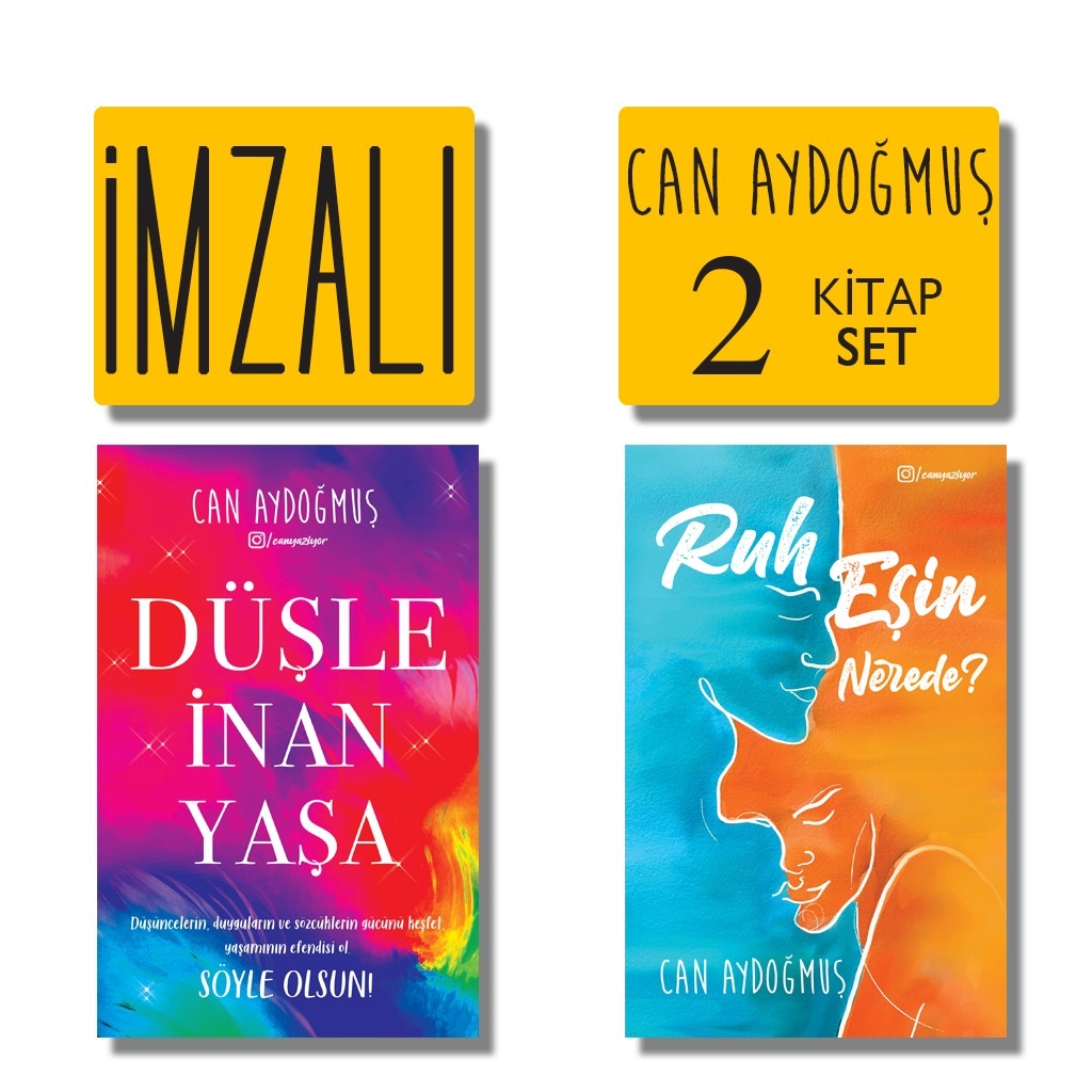 Can Aydoğmuş Seti 2 Kitap (İMZALI)