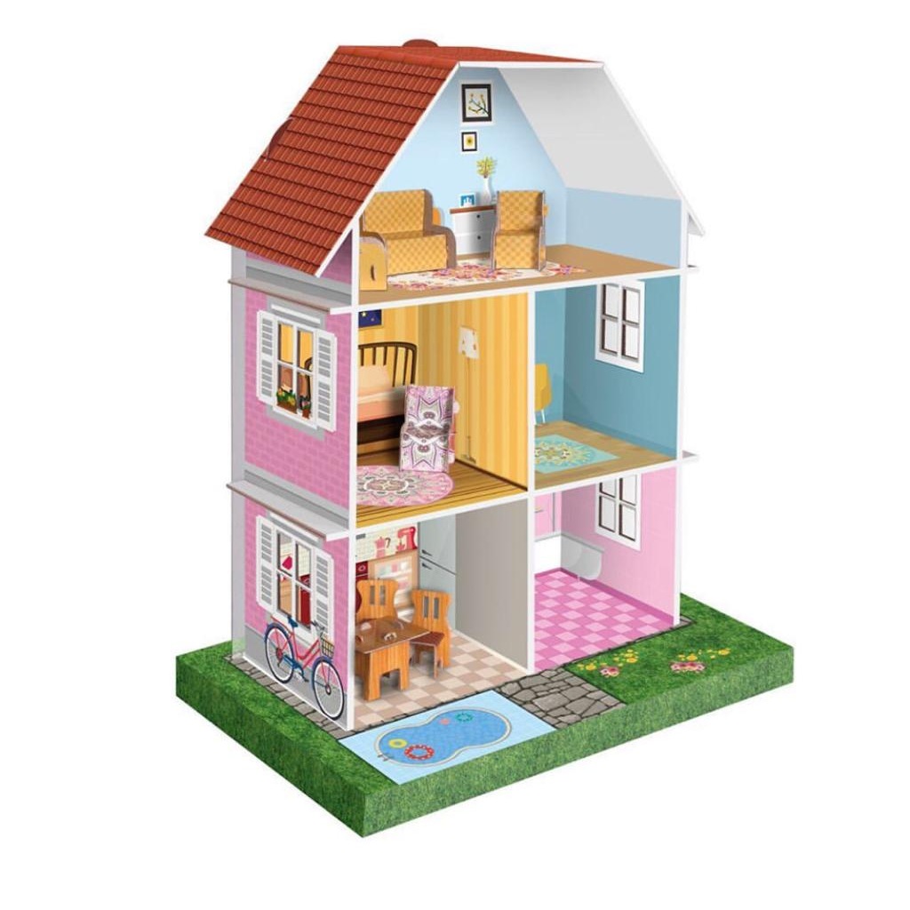 Arnas Toys Mobilyalı Bebek Oyun Evi Karton Maket Fiyatları ve Özellikleri