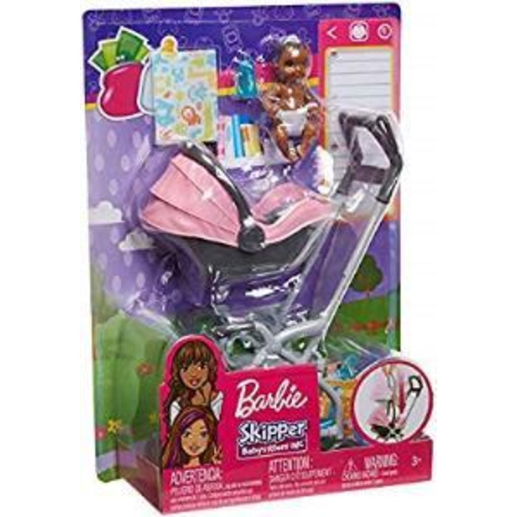 Barbie Bebek Bakıcılığı Oyun Seti Pembe Araba Fxg94fxg95