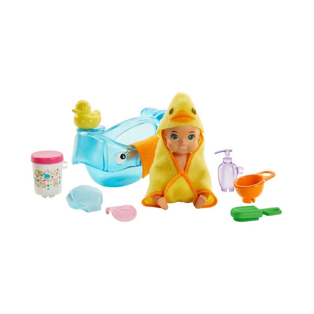 Barbie Bebek Bakıcısı Özellikli Minik Bebekler GHV83 Sarışın