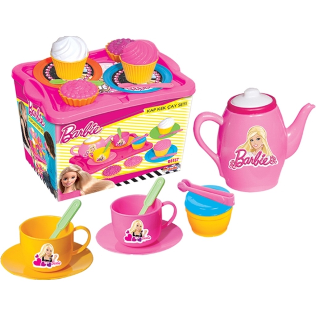 Barbie Kız Çocuk Oyuncak Kap Kek Çay Seti Evcilik Oyunları Fiyatları ve