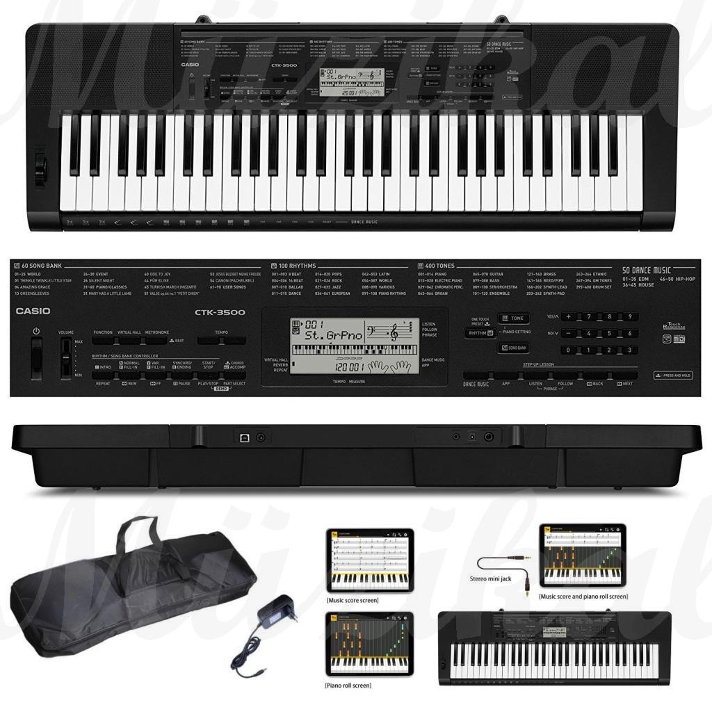 Casio CTK 3500 Tuş Hassasiyetli Org - Adaptör + Kılıf Hediyeli