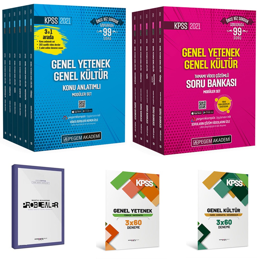 2021 KPSS Genel Yetenek Kültür Konu + Soru Seti PEGEM YAYINCILIK
