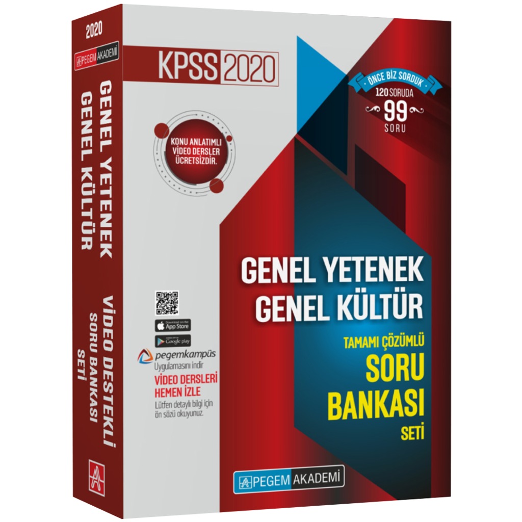 PEGEM 2020 KPSS Genel Yetenek Kültür Çözümlü Soru Set