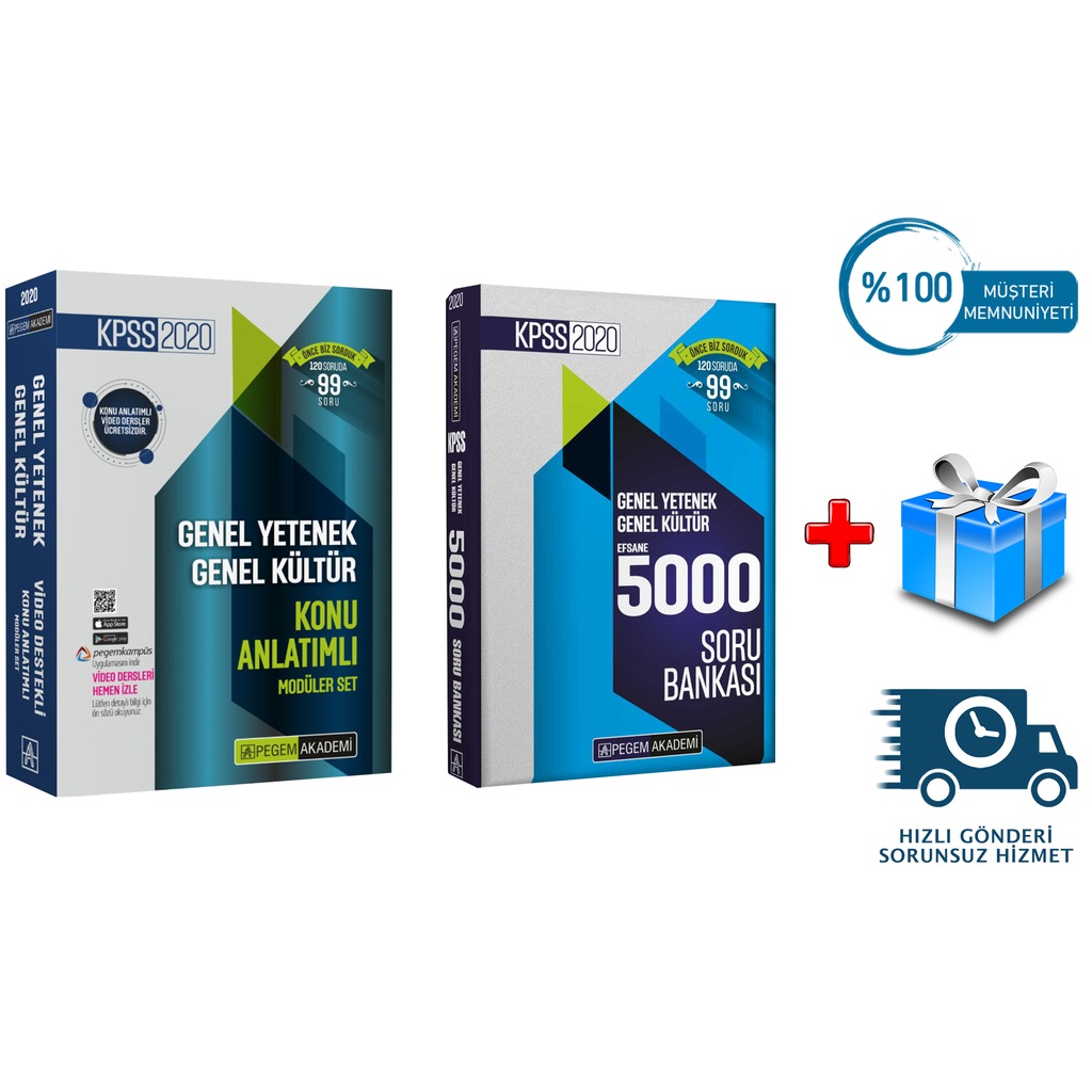 PEGEM YAY. KONU SET - SORU TEK KİTAP KPSS 2020