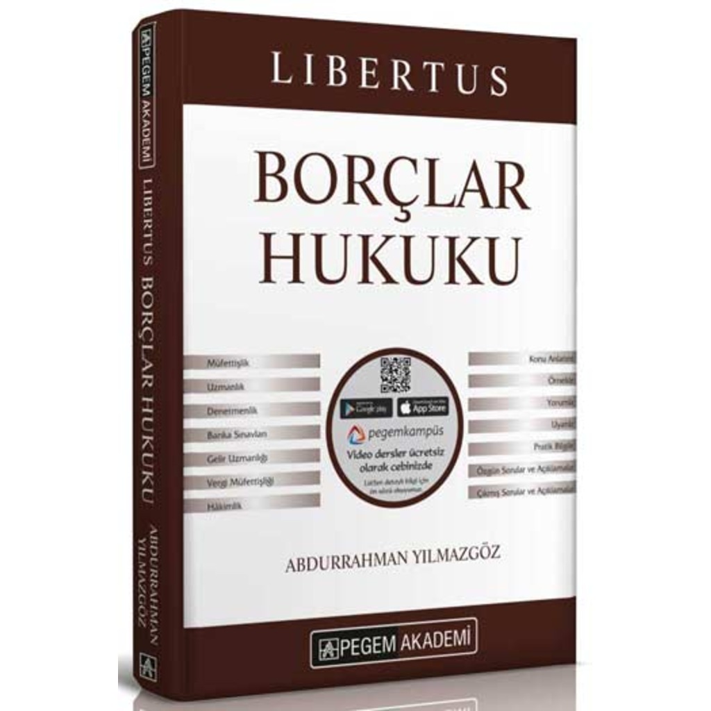 Pegem Yayınları 2019 KPSS A Grubu Libertus Borçlar Hukuku