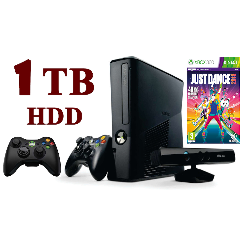 JUST DANCE 2018+XBOX 360+KİNECT+ÇİFT KOL+1 TB