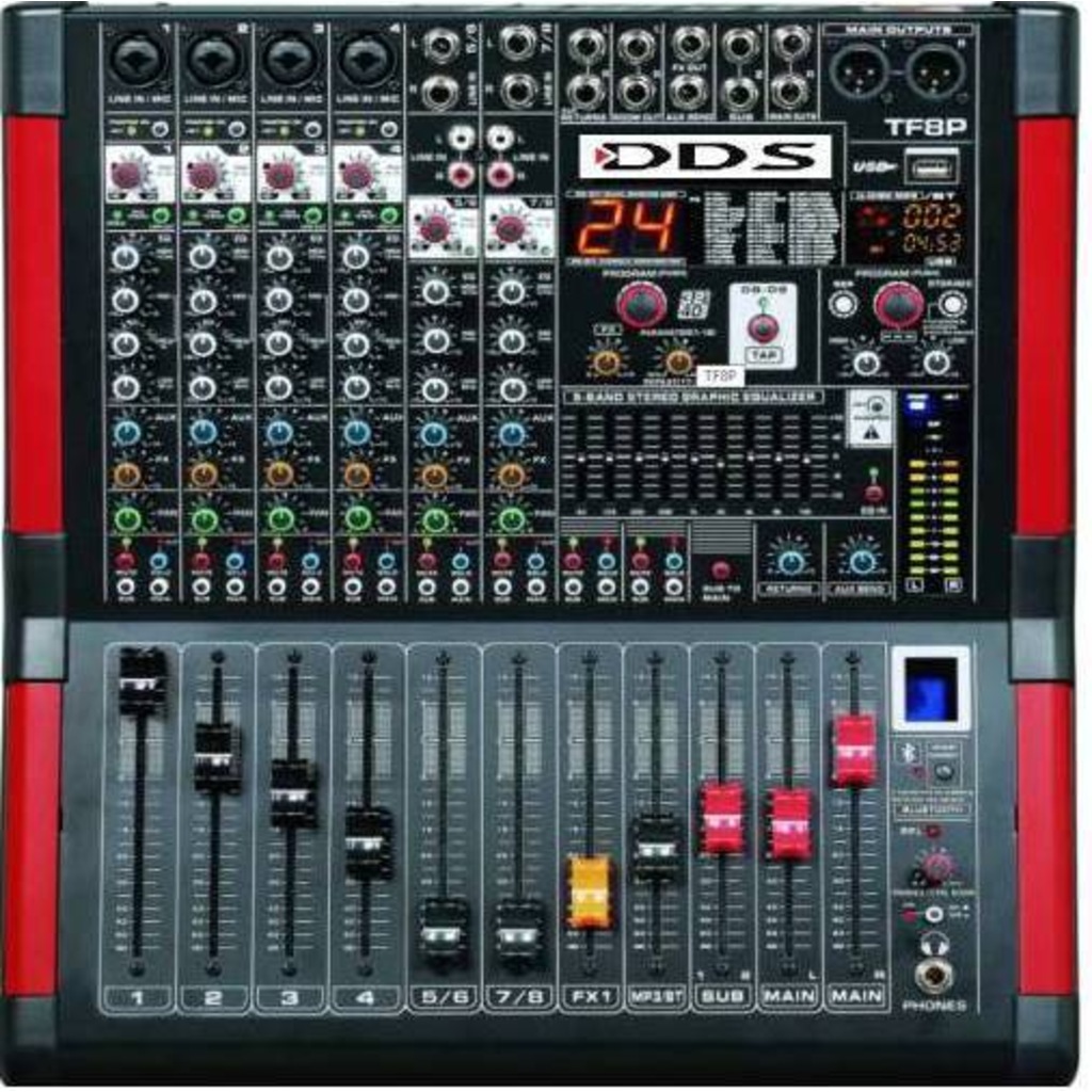 DDS D-8P 2000FX 2x1000 W 8 Kanal Power Mikser Fiyatları