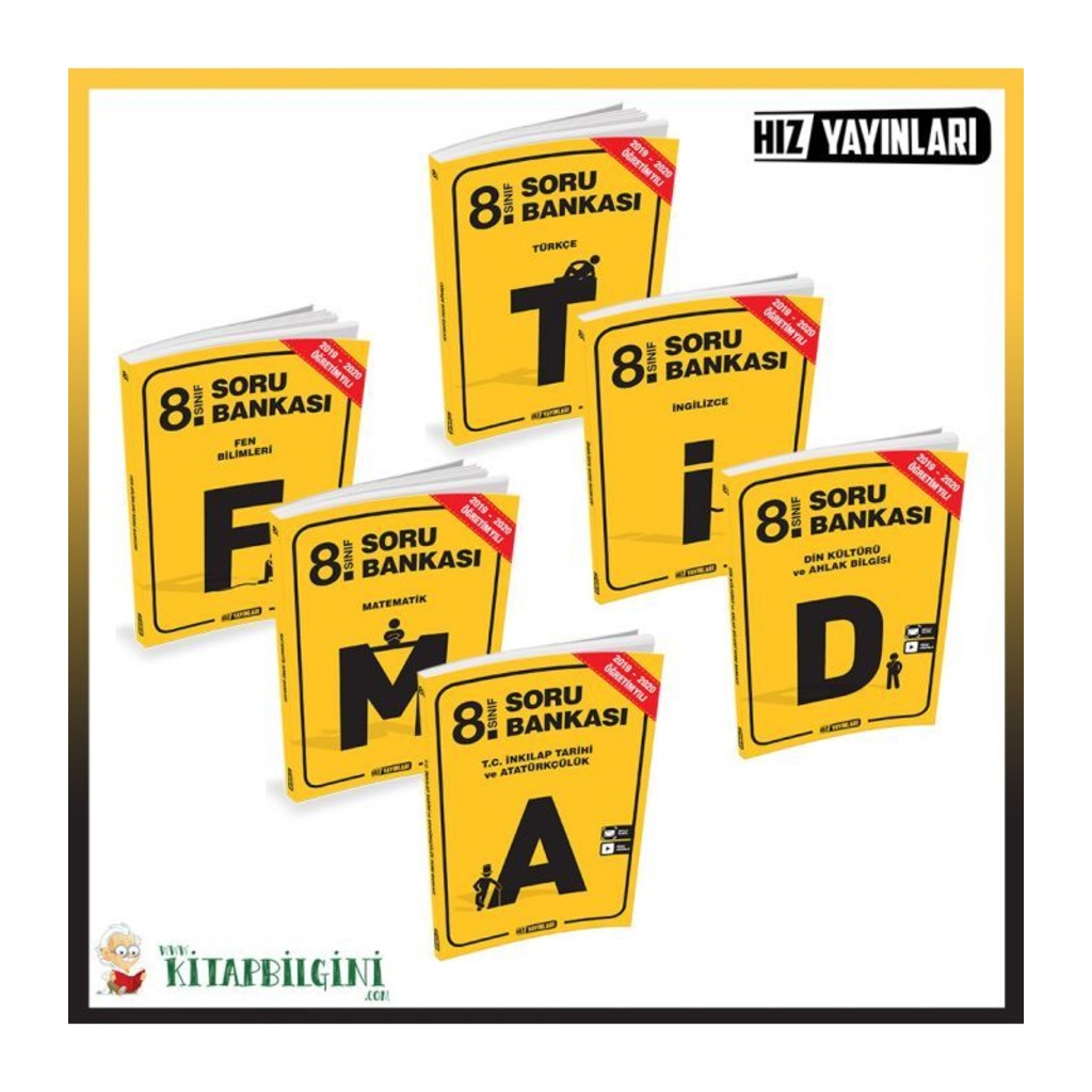 Hız Yayınları 8. Sınıf LGS Soru Bankası Kazandıran Set (6 Kitap)