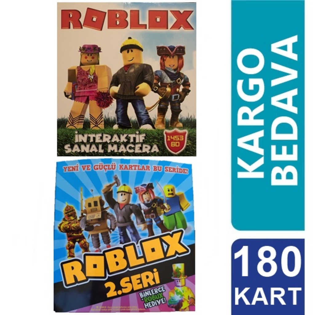 ROBLOX 1. ve 2. SERİ OYUN KARTLARI - 180 KART