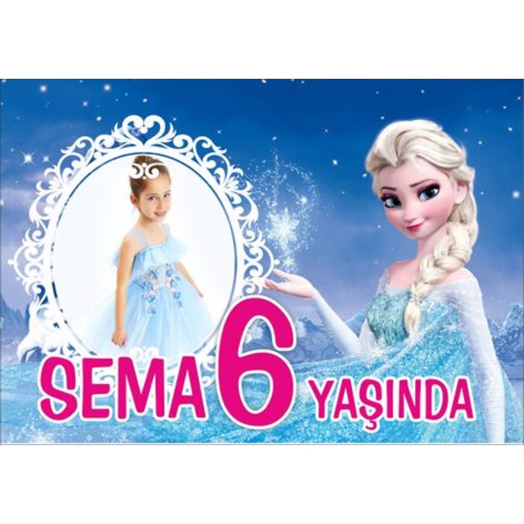 Frozen Kişiye Özel Afiş 70 Cm x 100 Cm