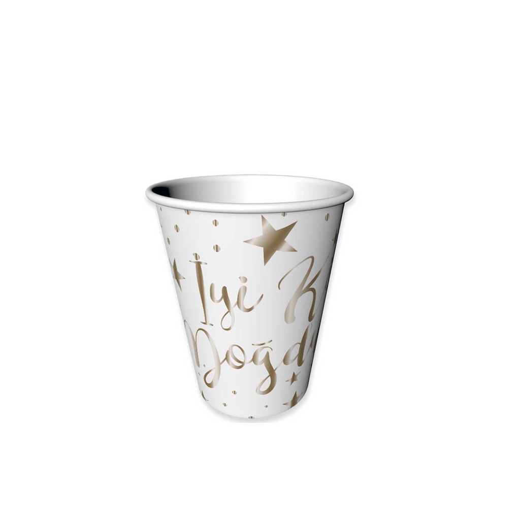 Karton Bardak Gold Varak Baskili Iyiki Dogdun 6 Adet Beyaz Fiyatlari Ozellikleri Ve Yorumlari En Ucuzu Akakce