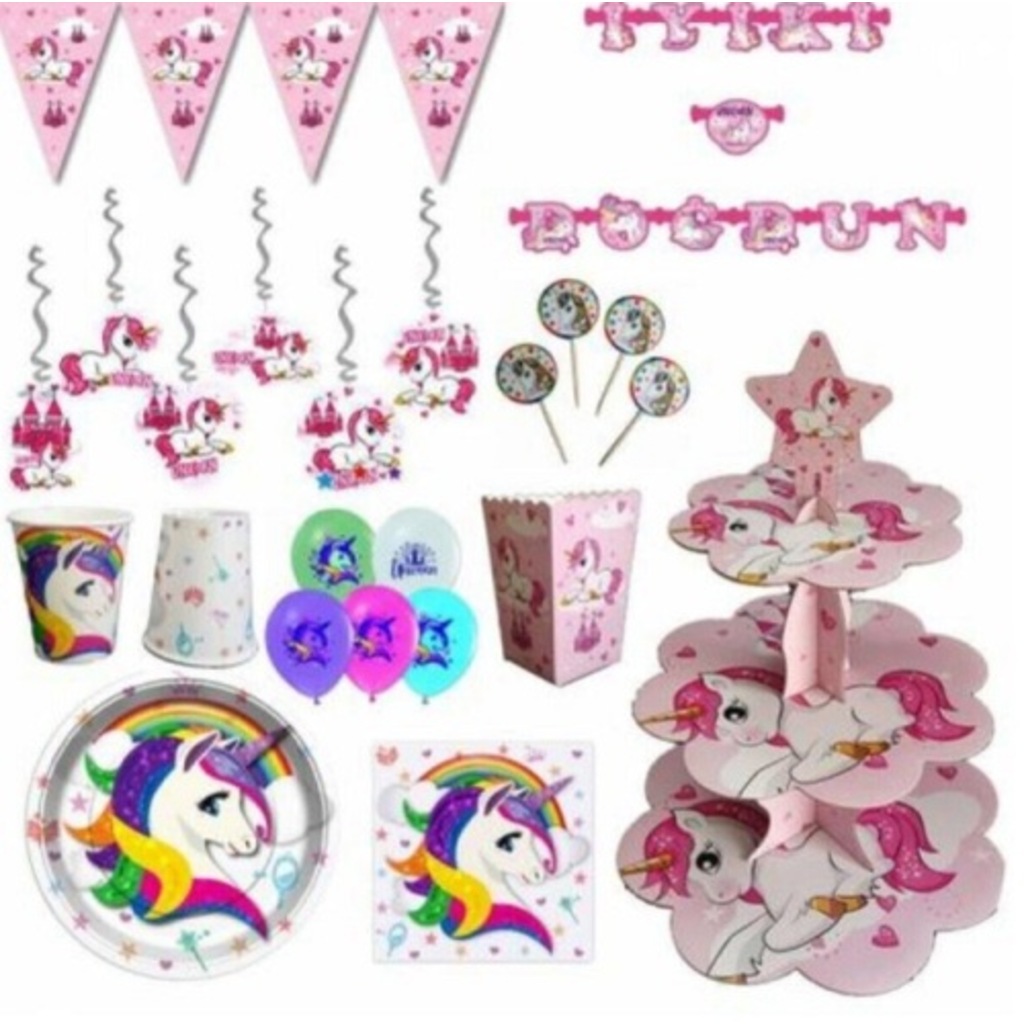 Unicorn Ekonomik Parti Seti 8 Kişilik