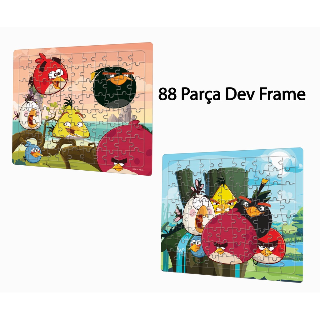 Laço Angry Birds 88 Parça Frame Puzzle