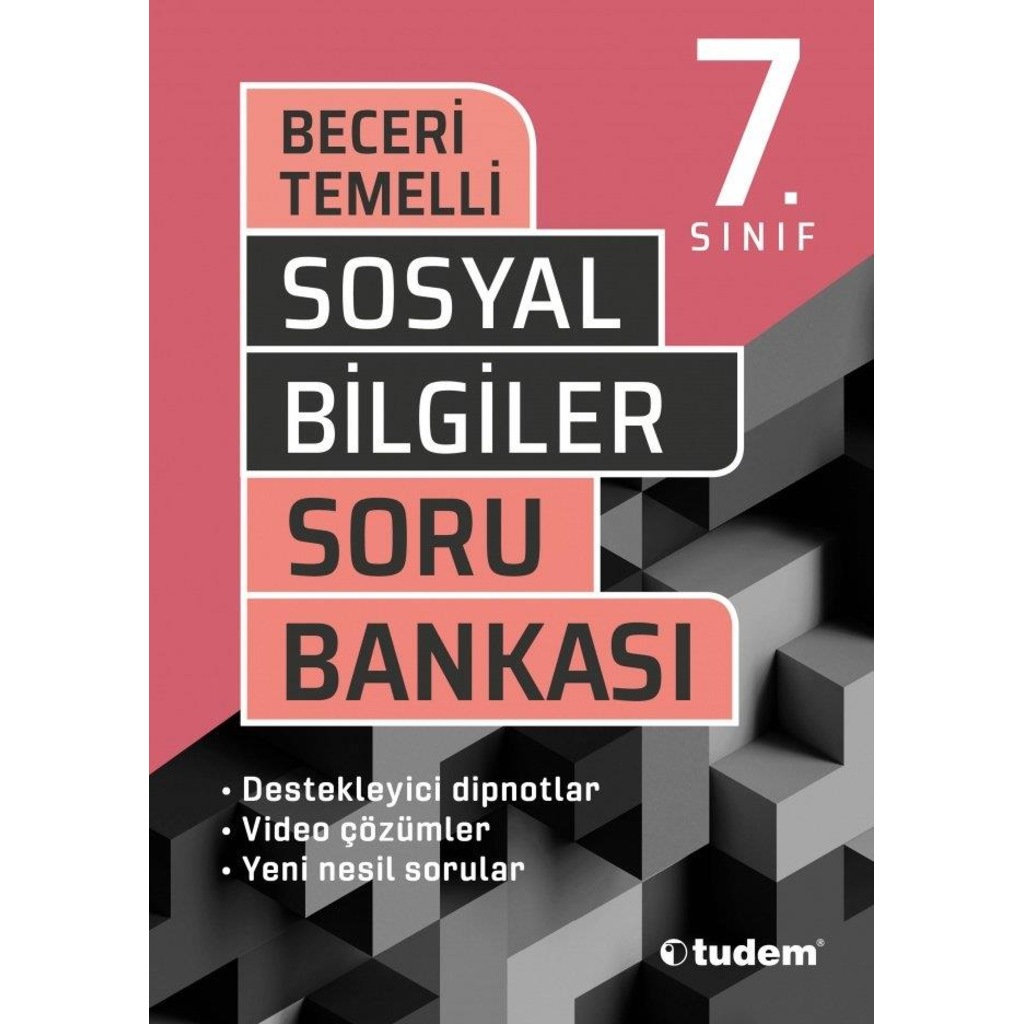 7.Sınıf Sosyal Bilgiler Beceri Temelli Soru Bankası Tudem Yayını