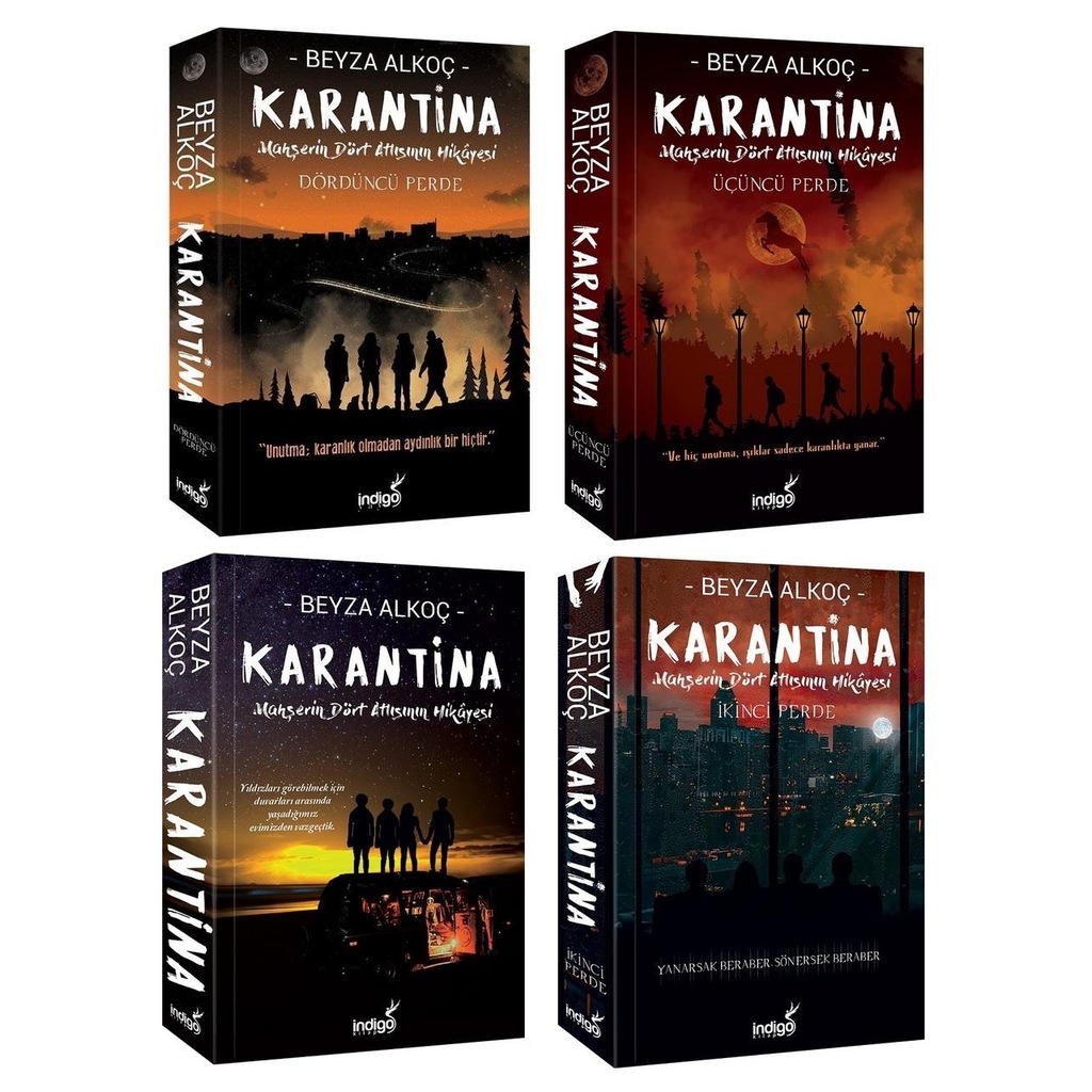 Beyza Alkoç Karantina Seti 4 Kitap Set Karton Kapak