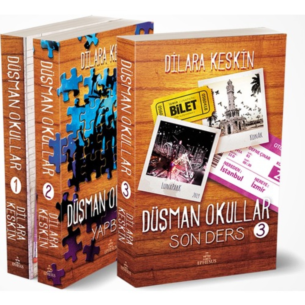 DÜŞMAN OKULLAR SERİSİ (3 KİTAP SET CİLTSİZ) İMZALI - DİLARA KESKİ