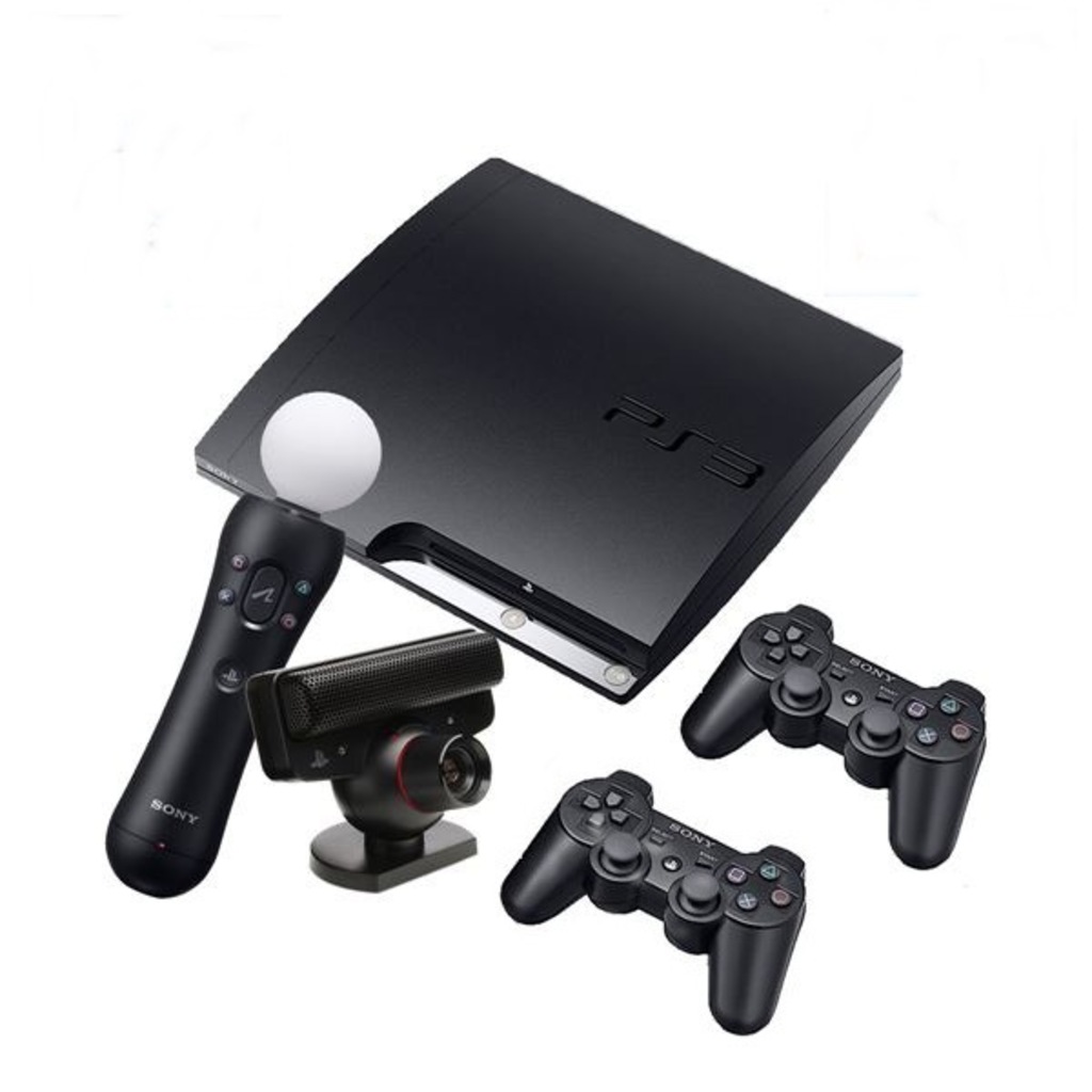 PS3 MOVE PAKET SLİM 1 TB+90 OYUN+2 SIFIR KOL