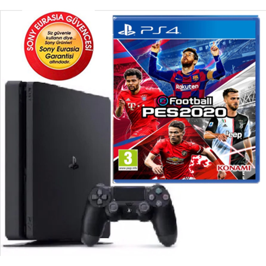 SONY PLAYSTATION 4 PS4 500 GB + PES 2020 + EURASIA  