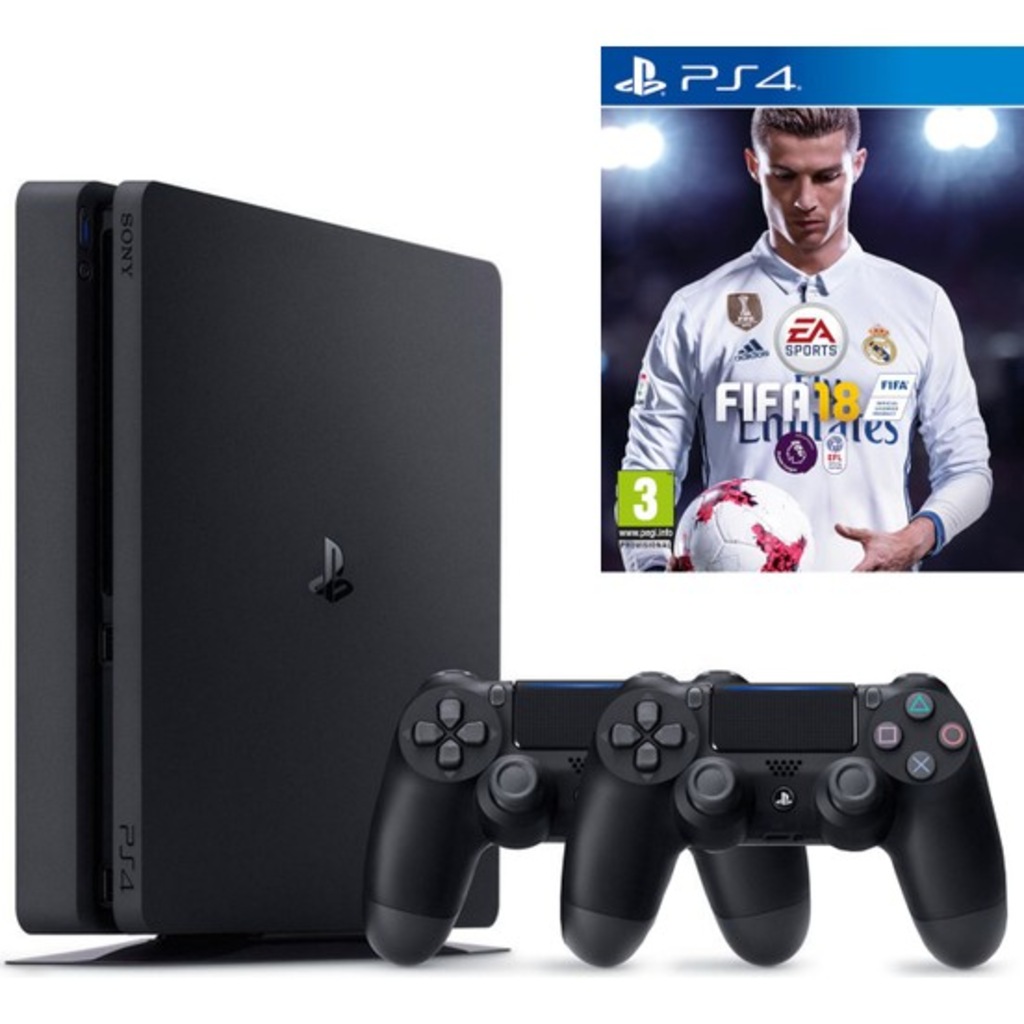 SONY PS4 SLIM 500 GB YENI SLIM FIFA 2018 + 2. KOL V2 YENI