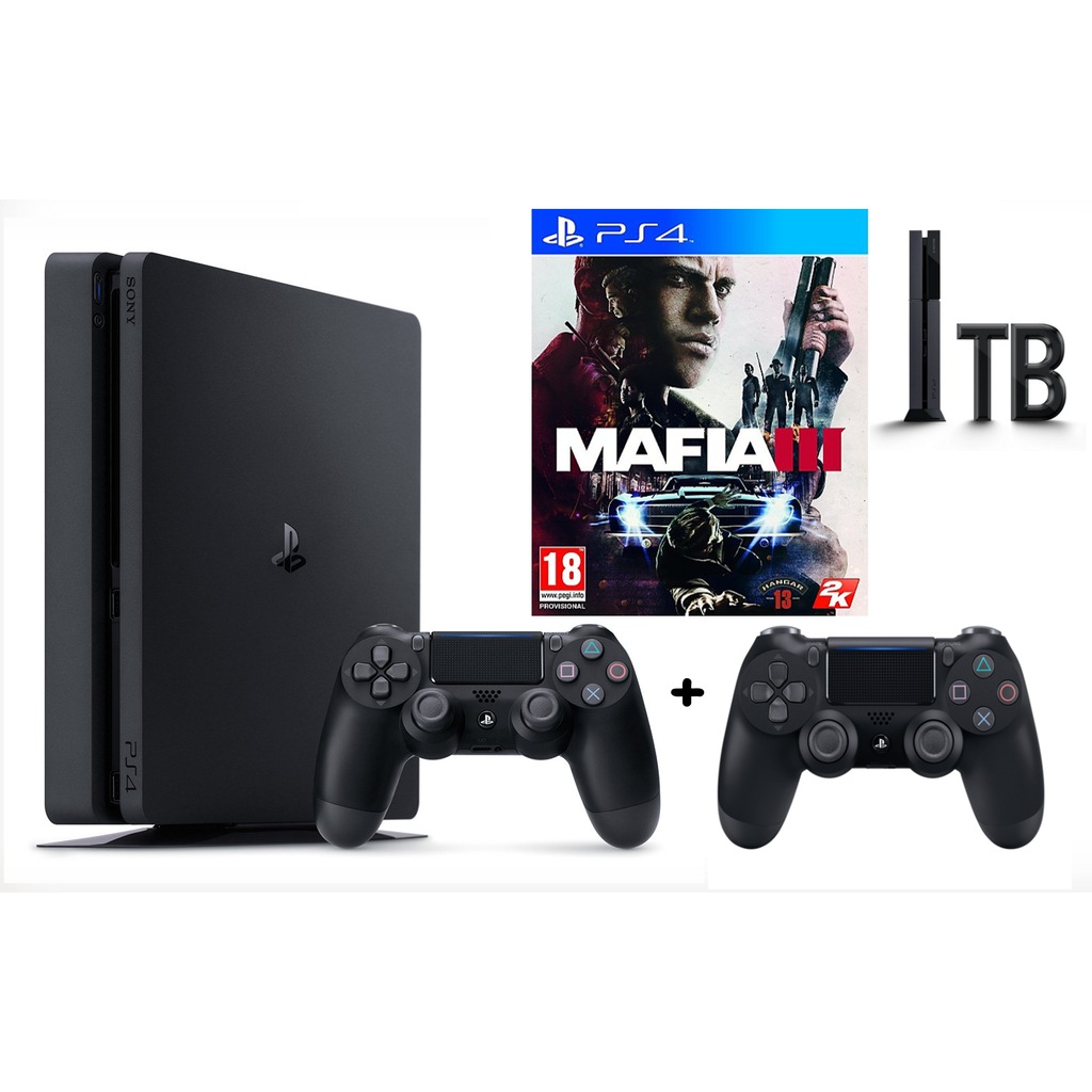 SONY PS4 SLIM 1 TB(CUH- 2016B) + MAFIA 3 + 2 KOL