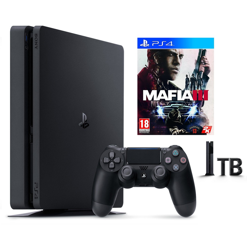 SONY PS4 SLIM 1 TB(CUH- 2016B) + MAFIA 3