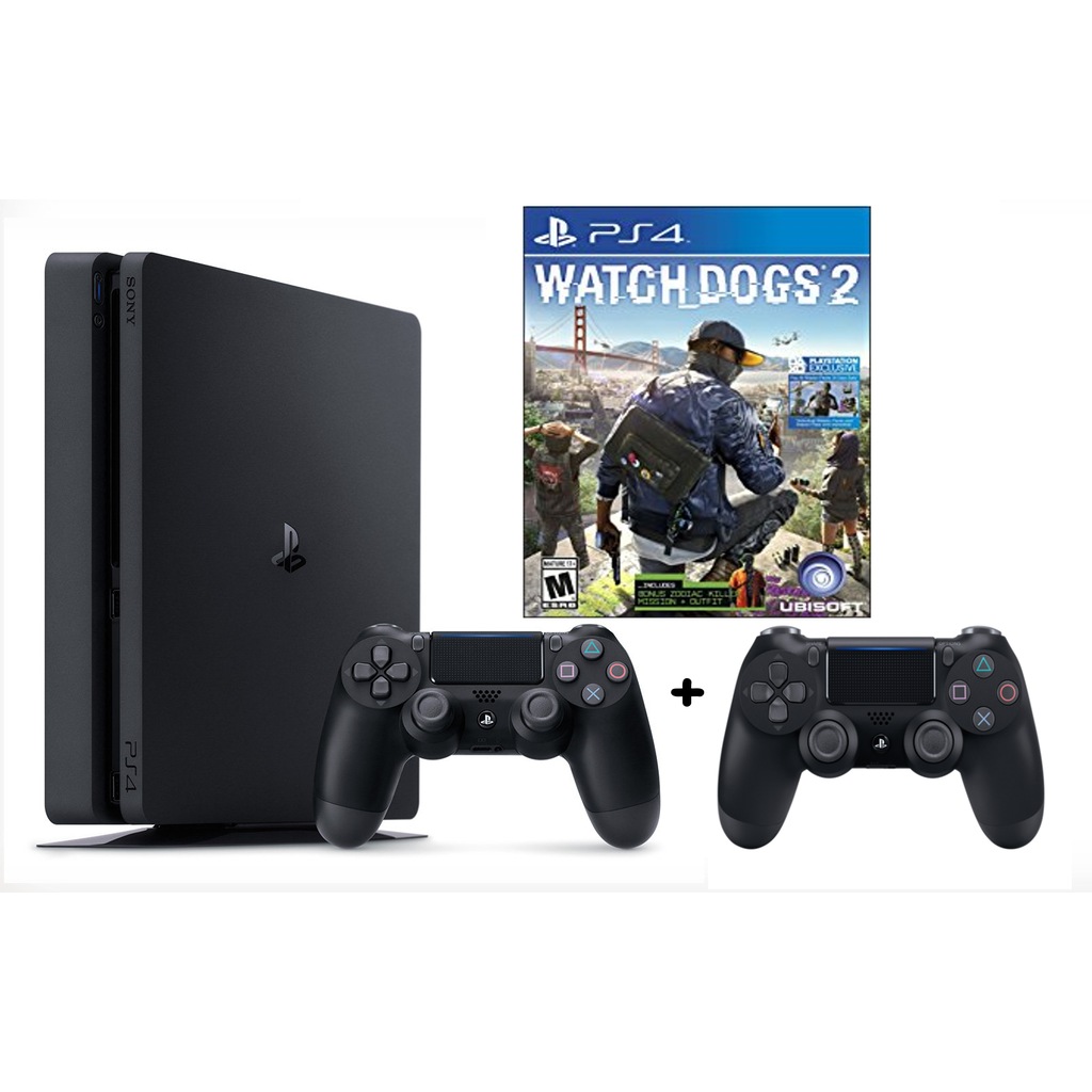 SONY PS4 SLIM 500 GB CUH-2016A YENİ SLIM KASA+ WATCHDOGS 2+ 2 KOL