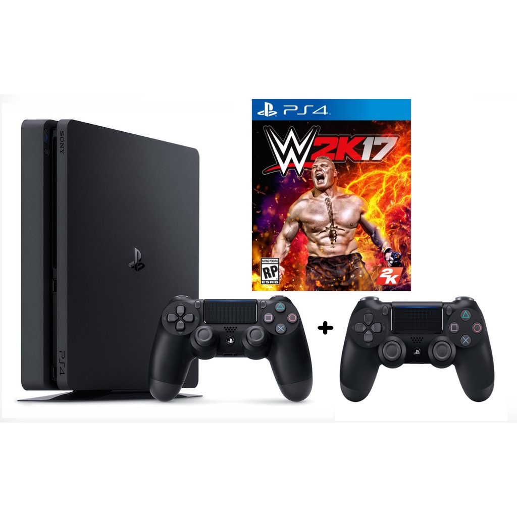 SONY PS4 SLIM 500 GB CUH-2218 aYENİ SLIM KASA + WWE 2K17 + 2 KOL