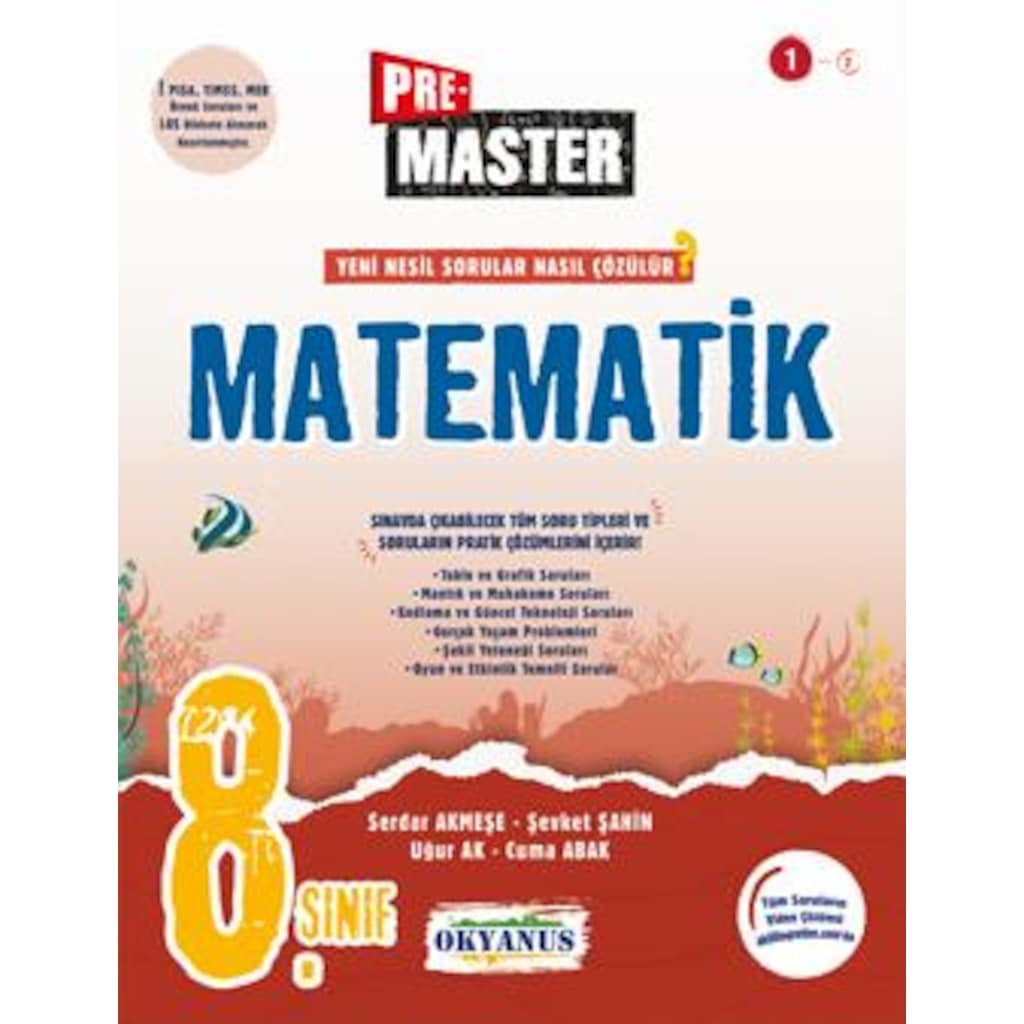 Okyanus Yayınları LGS 8. Sınıf Matematik Pre Master Soru Bankası