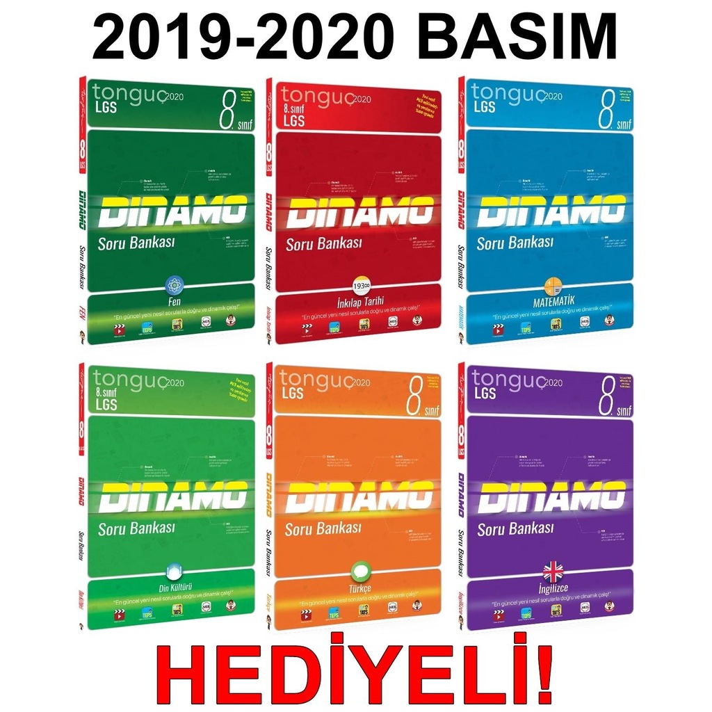 Tonguç 8. Sınıf LGS Yeni Nesil Sorular 6'lı Mega Set Dinamo 2020