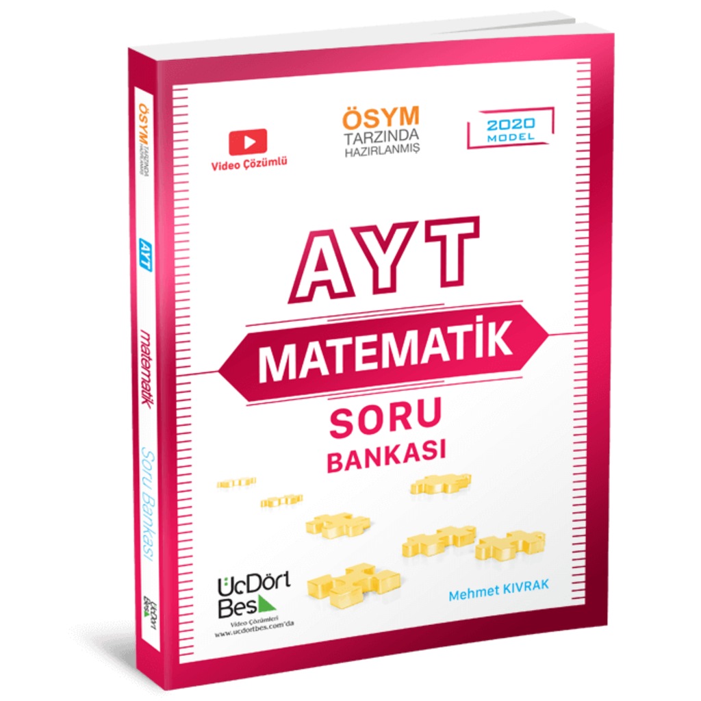 345 Yayın AYT Matematik Soru Bankası Üçdörtbeş TYT 2020