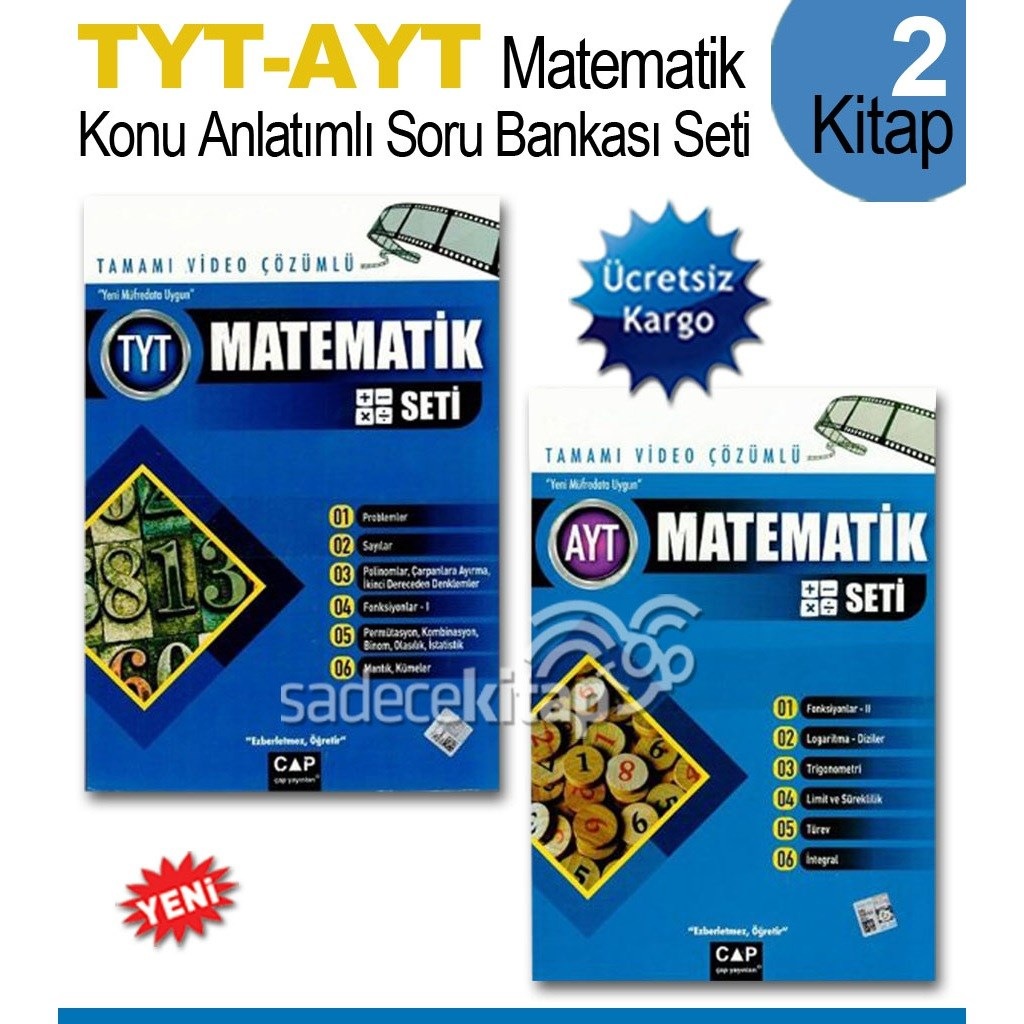 Sonuc Yayinlari Tyt Ayt Matematik Soru Bankasi Set 2 Kitap Fiyatlari Ve Yorumlari En Ucuzu Akakce