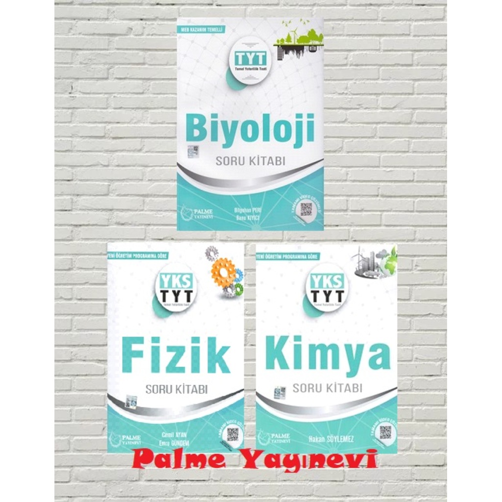 Palme Yayınevi YKS TYT Fizik-Kimya-Biyoloji Soru Bankası Seti
