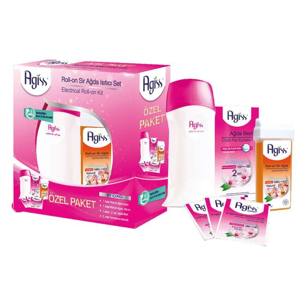 Agiss Roll-on Sir Ağda Isıtıcı Set Özel Paket Electircal Roll-on