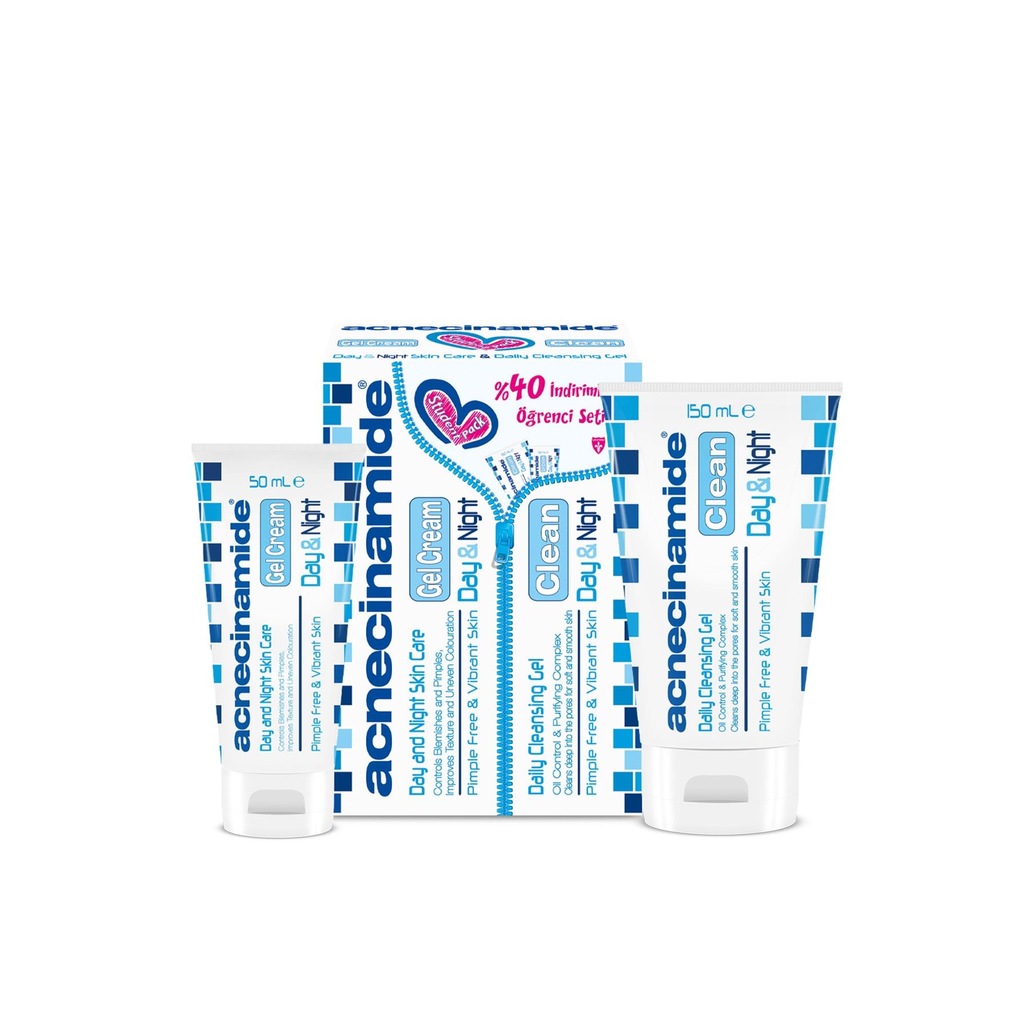Acnecinamide Student Pack Temizleme Jeli 150ml + Jel Krem 50ml