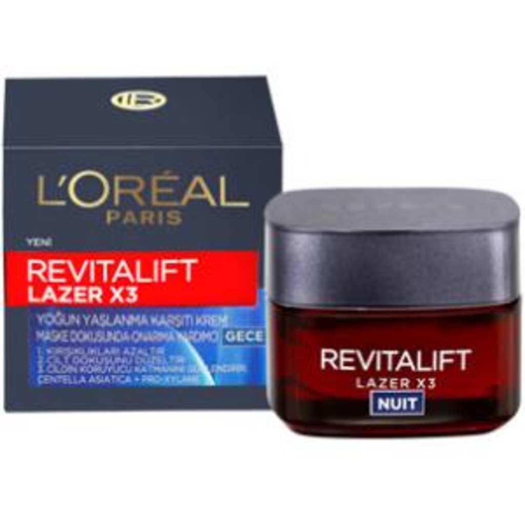 Loreal Paris Revitalift Lazer X3 Gece Kremi 50 ml