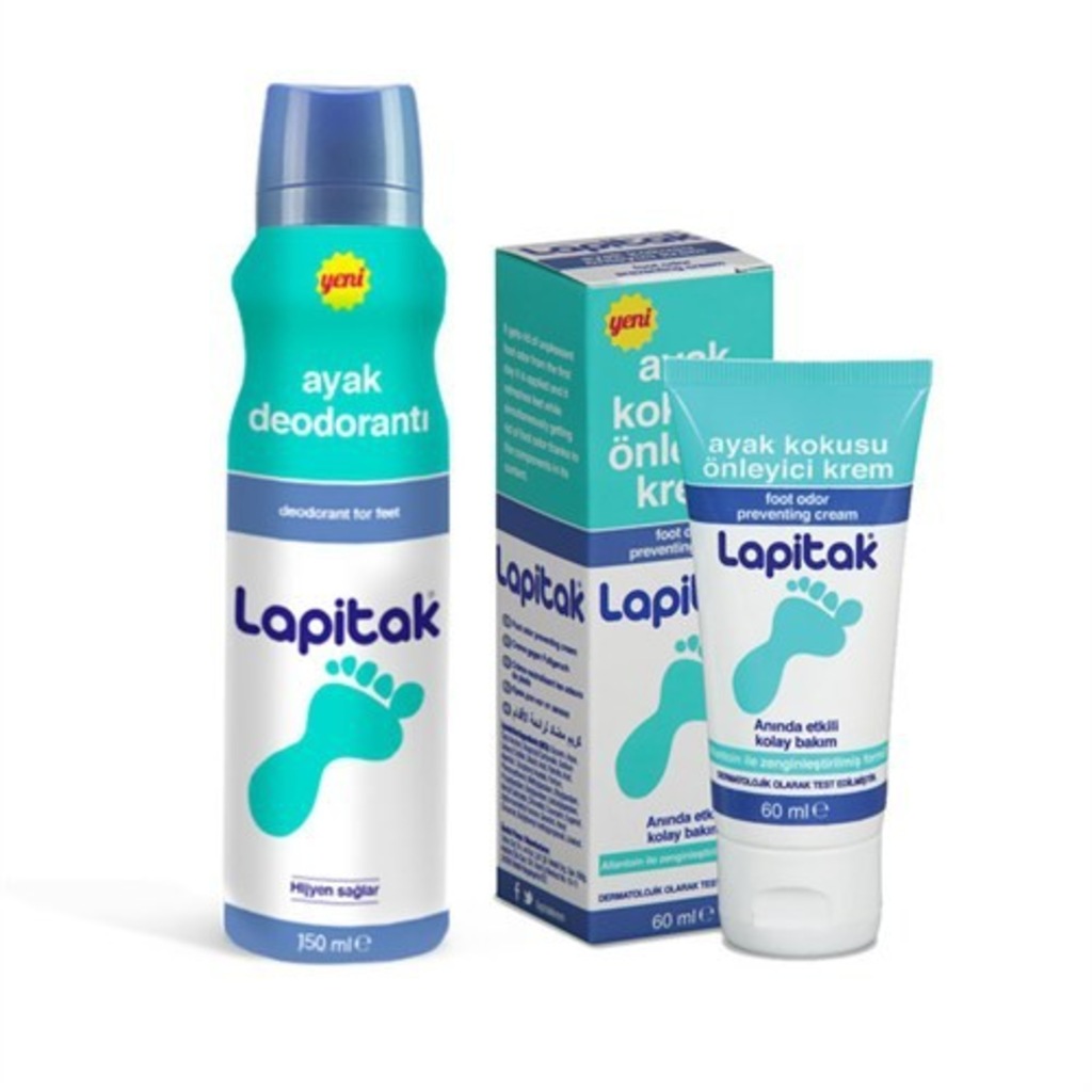 Lapitak Ayak Kokusu Önleyici Krem + Deodorant Set