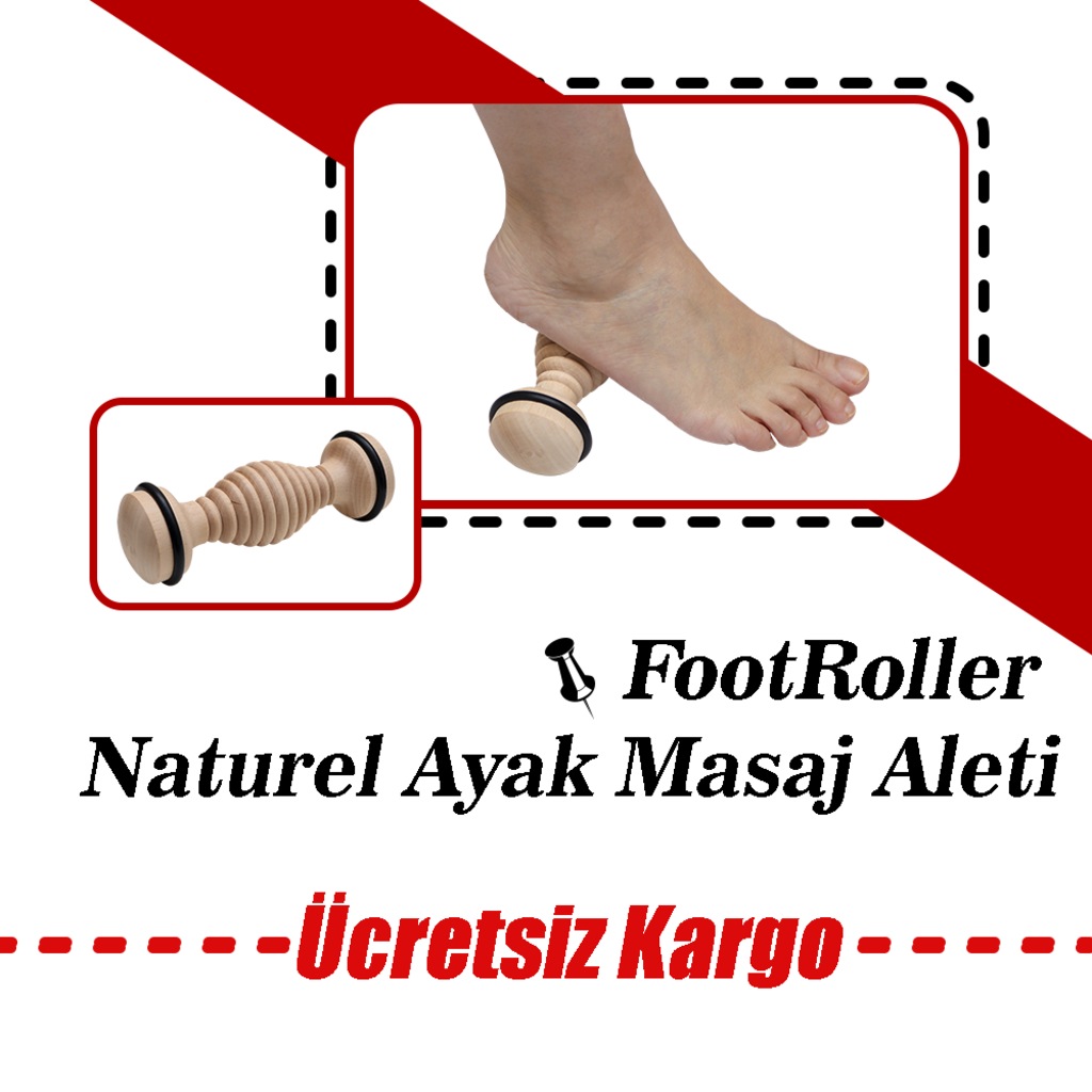 FootRoller Naturel Ayak Masaj Aleti