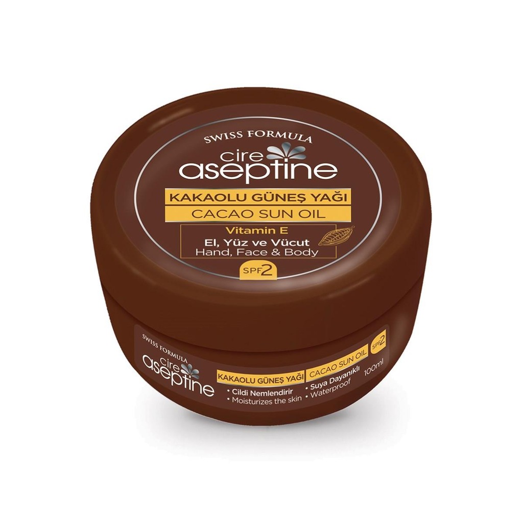 Cire Aseptine Kakaolu Güneş Yağı 100 ml
