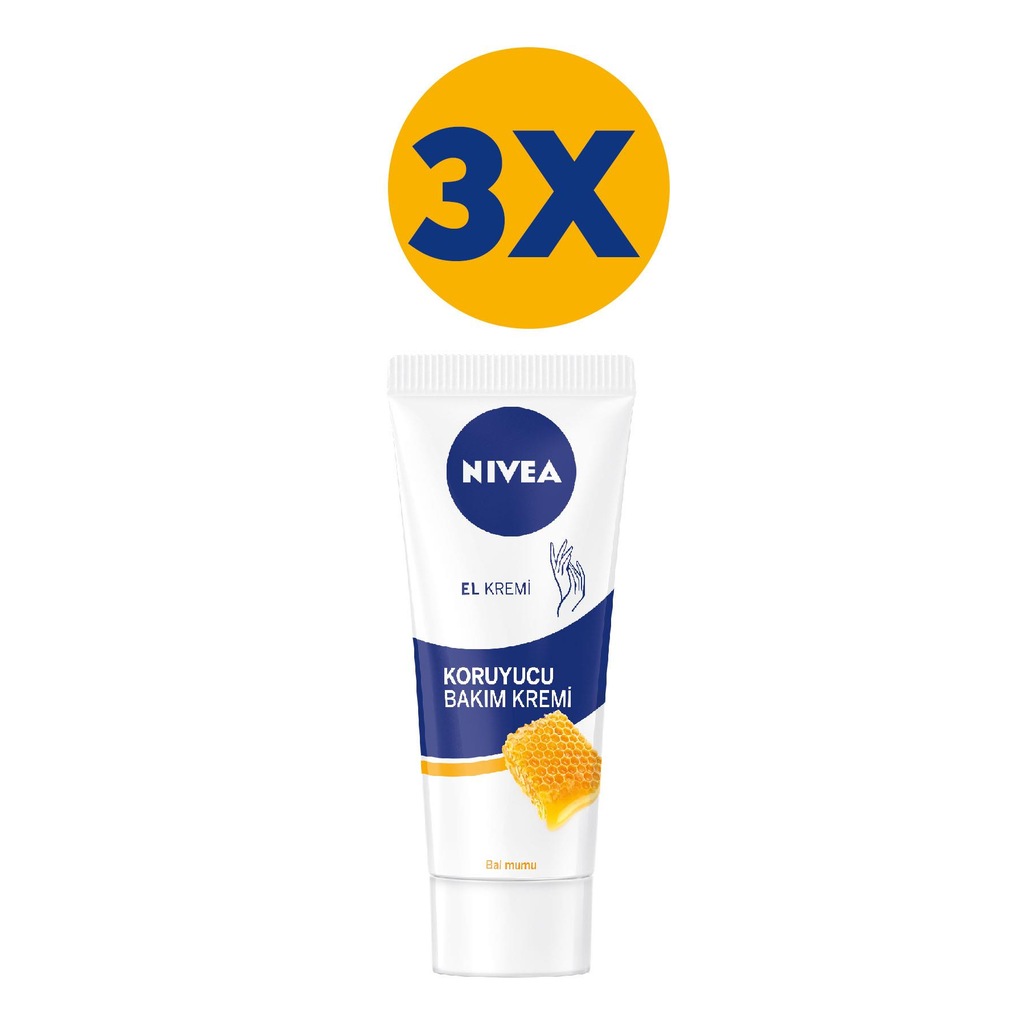 NIVEA KORUYUCU BAKIM EL KREMİ 75ML - BAL MUMU X3