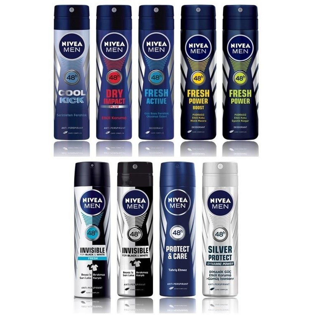 Nivea Deo Sprey Erkek Deodorant 150ml 3 Adet