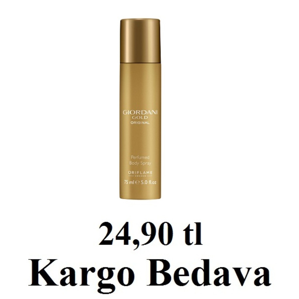 Oriflame Giordani Gold Original Parfümlü Vücut Spreyi 75ml.