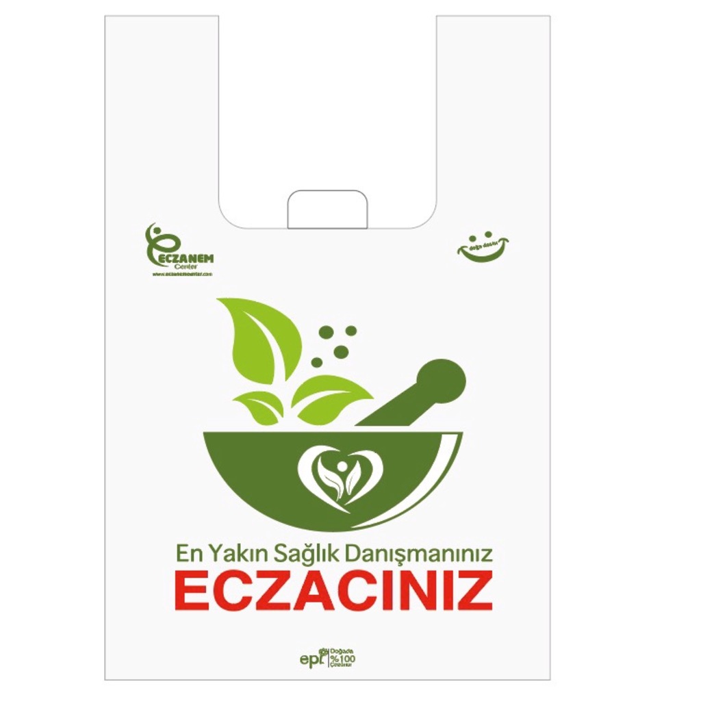 ECZANE POŞETİ KÜÇÜK BOY ATLET 1000 ADET 22*40boyut
