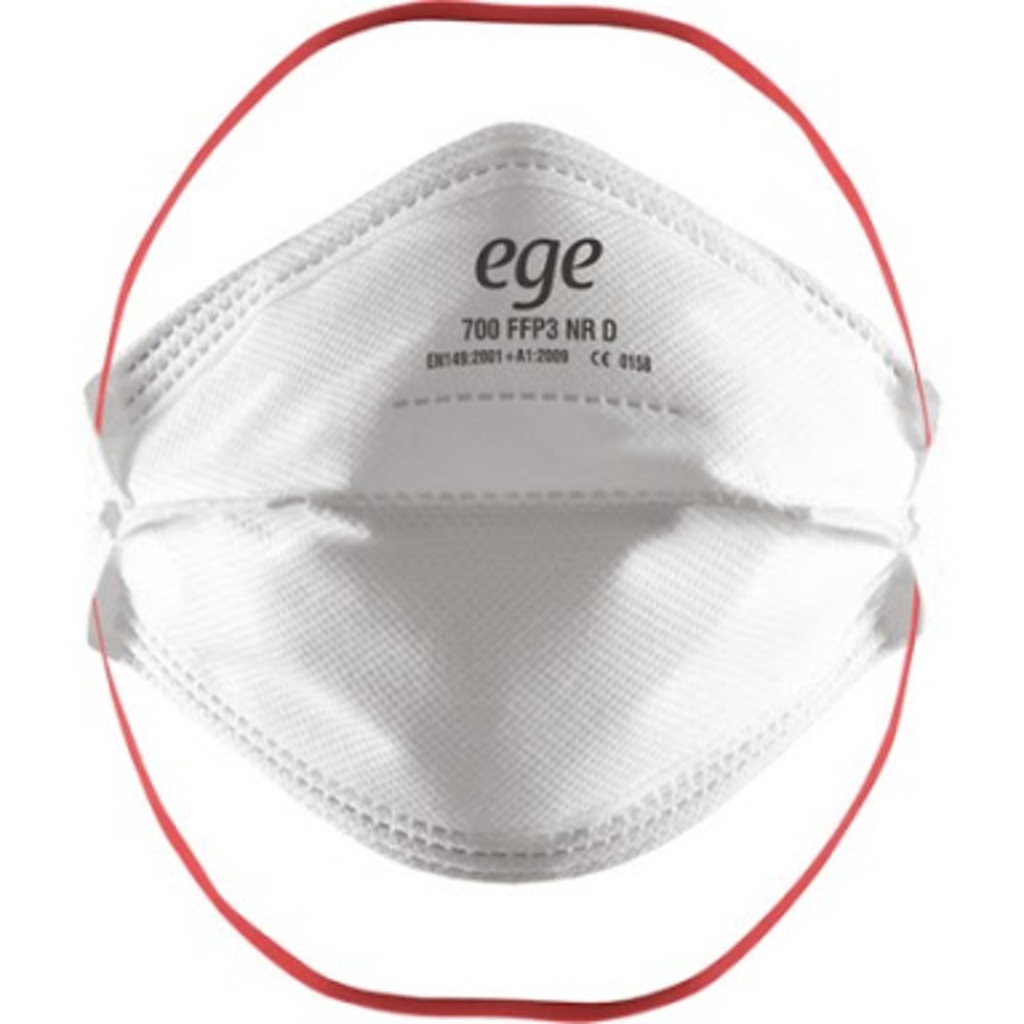 10 Adet Ege 700 ffp3 ventilsiz maske, N95/99, tekli steril paket