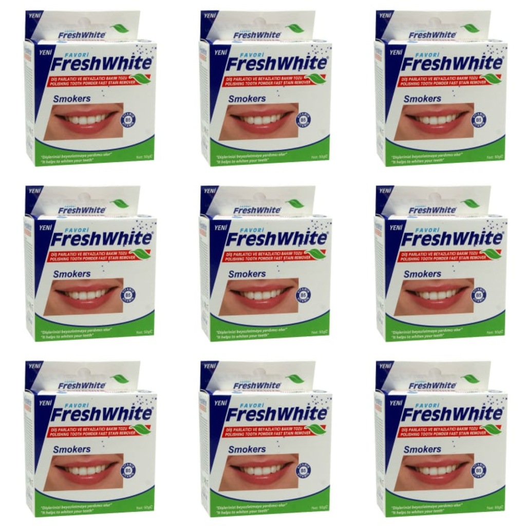 Fresh White Diş Beyazlatıcı Parlatıcı Bakım Tozu Sigara İçenlere