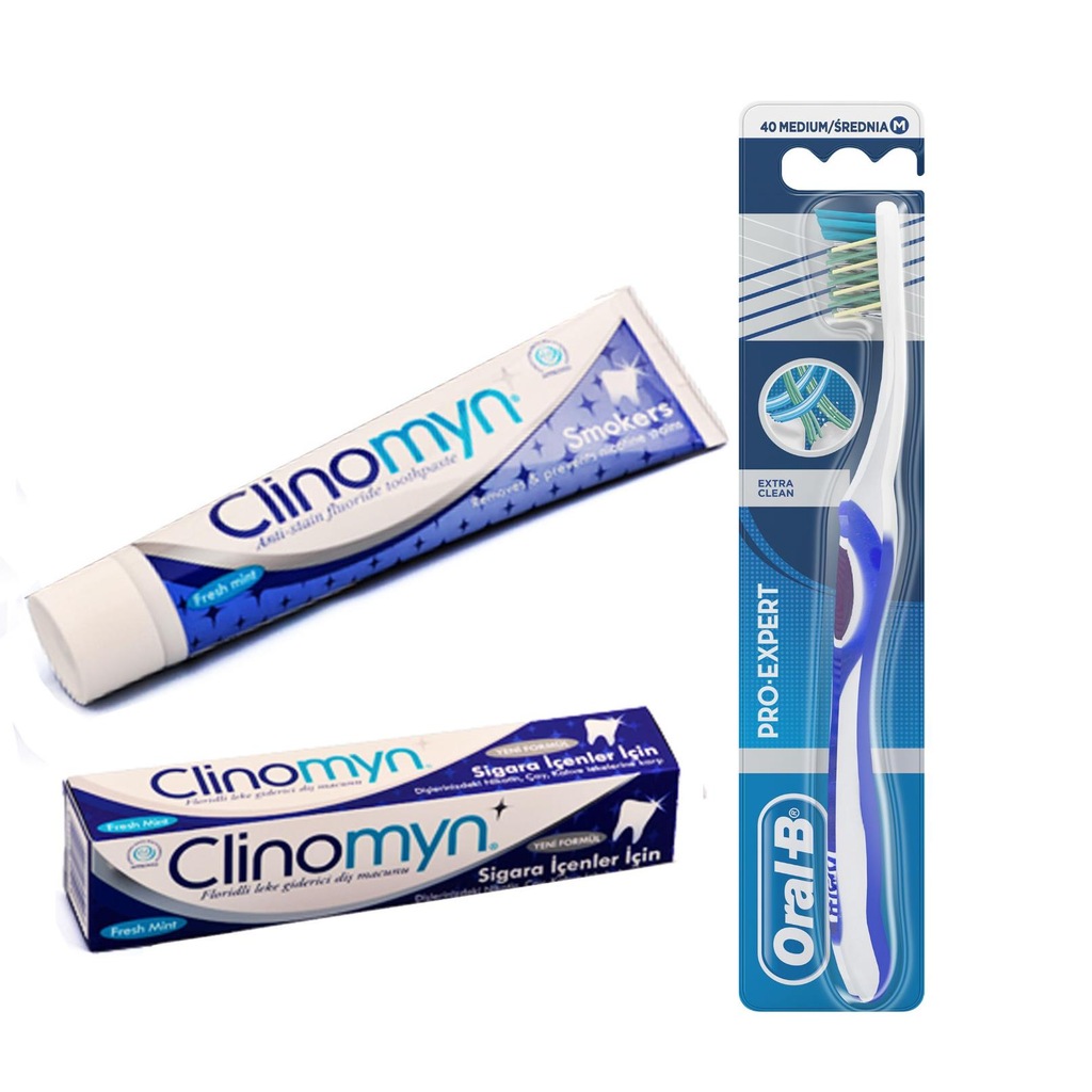 Clinomyn Diş Macunu + OralB Pro Expert Diş Fırçası Fiyatları ve
