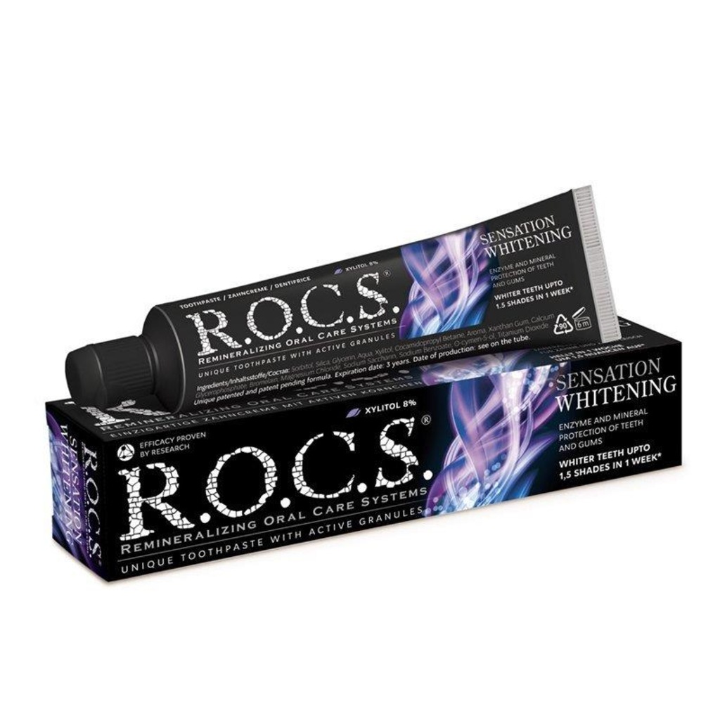 Rocs Sensation Whitening Ekstra Beyazlatıcı Diş Macunu 60 ml