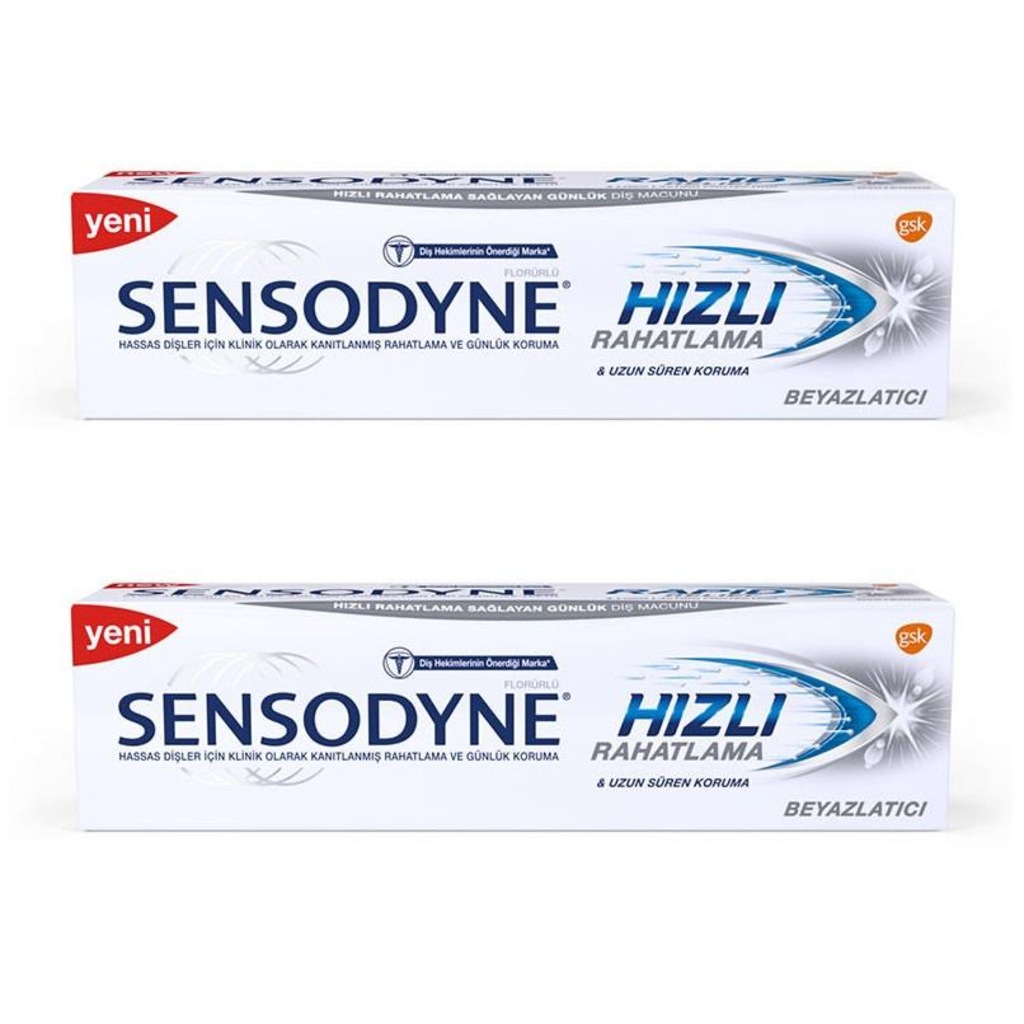 Sensodyne Diş Macunu Hızlı Rahatlama Beyazlatıcı 75ml 2 Adet