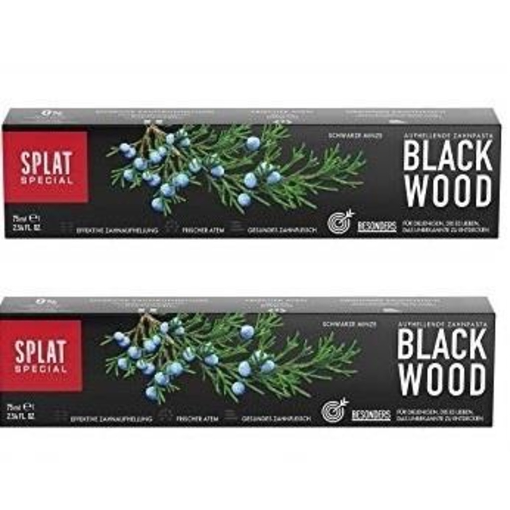 Splat Blackwood Beyazlatıcı Siyah Diş Macunu 75ml 2 Adet