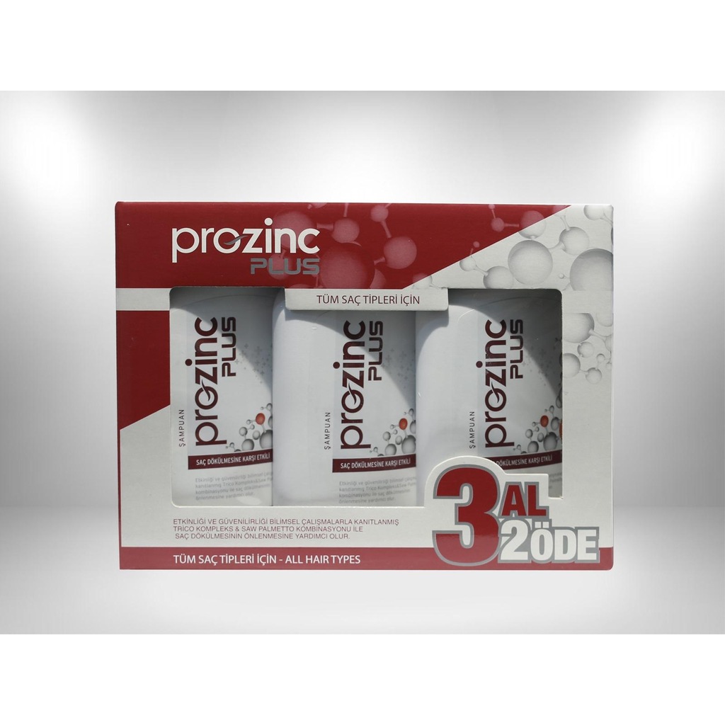 Prozinc Plus Saç Dökülmesine Karşı Etkili Şampuan 300 ml 3 al 2